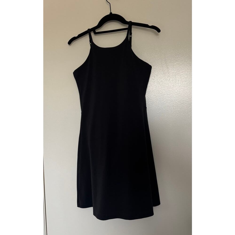Girlfriend Collective Naomi Workout Dress in Black Size Medium - Picture 2 of 5